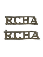 Royal Canadian Horse Artillery RCHA Shoulder Titles Insignia Pair