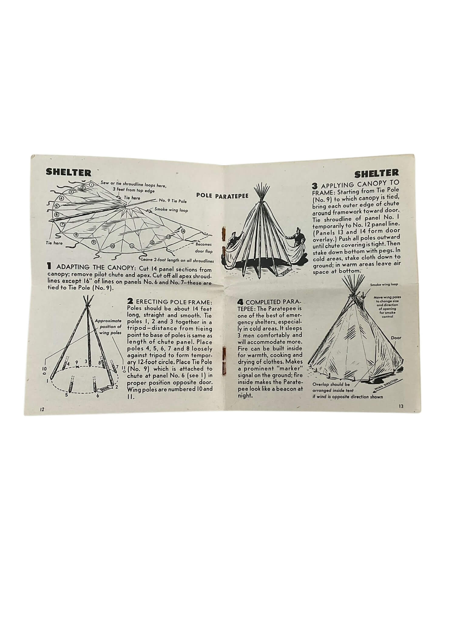 WW2 US USAAF Parachute Pack Manual WW2 US USAAF Parachute Pack Manual