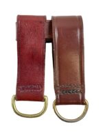 Royal Canadian Mounted Police RCMP Brown Leather Double Belt Loop