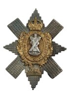 WW1 British Black Watch Officer's Multi-Piece Constructed Cap Badge