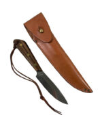 Canadian Forces Rigger Russell Grohmann Knife with Leather Scabbard