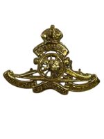 WW2 Canadian RCA Artillery Domed Cap Badge WW2 Canadian RCA Artillery Domed Cap Badge