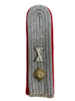 WW2 German Army Artillery Administration 10th Corps Officer's Shoulder Board Insignia Single