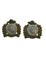 WW2 Canadian Lake Superior Regiment Collars Insignia Pair