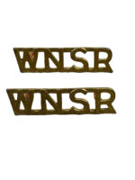 WW2 Canadian West Nova Scotia Regiment WNSR Shoulder Titles Insignia Pair