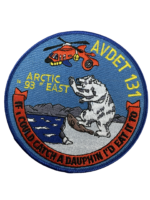 US Coast Guard Arctic 93 East AVDET 131 Helicopter Patch