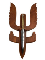 British 22nd SAS Fairbairn–Sykes Commemorative Dagger With Wooden Plaque