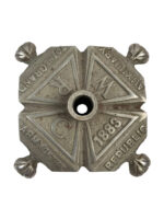 US Grand Army of the Republic Auxiliary Flag Pole Holder 8" X 8" X 3"