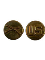 WW2 US Infantry DUI Distinctive Uniform Insignia Pair