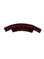 WW2 Canadian Governor General’s Horse Guards Canvas Shoulder Title Insignia Single