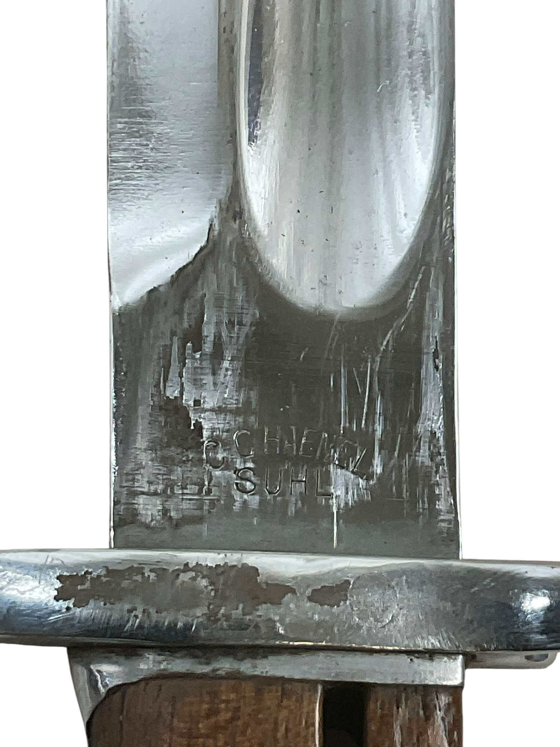 WW1 Imperial German C.G. Haenel Suhl S98 Bayonet and Scabbard Chromed WW1 Imperial German C.G. Haenel Suhl S98 Bayonet and Scabbard Chromed