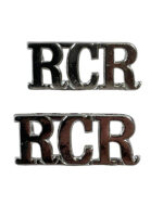 Royal Canadian Regiment RCR Shoulder Titles Insignia Pair