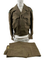 Canadian Army Lorne Scots Battledress Jacket and Trousers Named