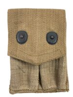 WW1 US AEF M1911 Pistol Magazine Pouch Marked Russell 1918