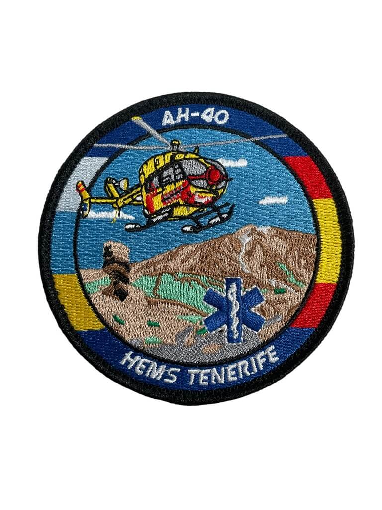 Spanish Tenerife Helicopter Emergency Medical Services AH-40 Patch Spanish Tenerife Helicopter Emergency Medical Services AH-40 Patch