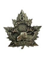 WW1 Canadian CEF 6th CMR Cap Badge WW1 Canadian CEF 6th CMR Cap Badge