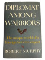 WW2 US French Diplomat Among Warriors Unique World of a Foreign Service Expert Used Hardcover Reference Book