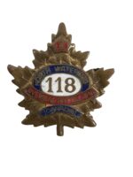 WW2 Canadian 118th Battalion Sweetheart Lapel Badge Pin
