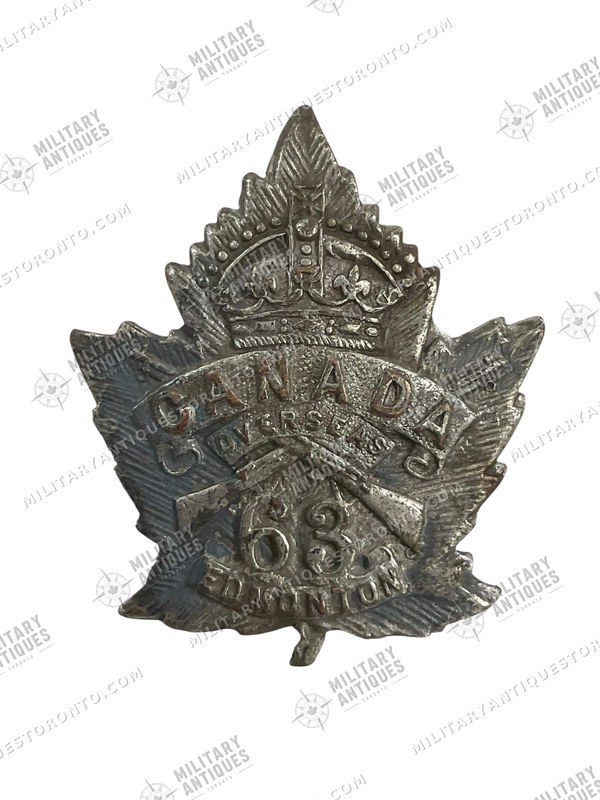 Ww1 Canadian Ranks WW1 Canadian CEF 63rd Battalion Collar Insignia Single - Military ...