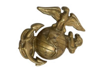 WW2 US USMC Screw Back EGA Cap Lemon Squeezer Badge Insignia