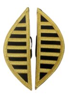 British Canadian Black/Gold Pattern Band Wings
