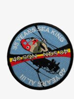 Belgian Air Force 40th Squadron AL 3 and Sea King Helicopter Anniversary Patch