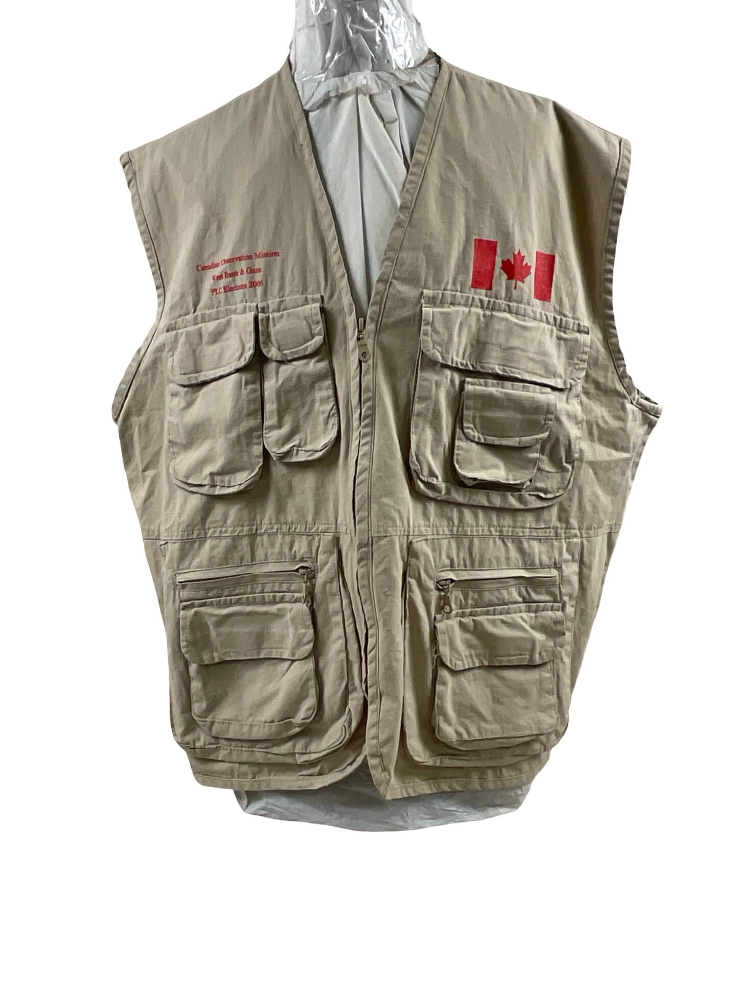Canadian Observation Mission West Bank and Gaza 2006 Vest Size XXL Canadian Observation Mission West Bank and Gaza 2006 Vest Size XXL