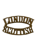 WW2 British London Scottish Regiment Shoulder Title Insignia Single
