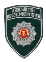 East German Section Officer Police Patch