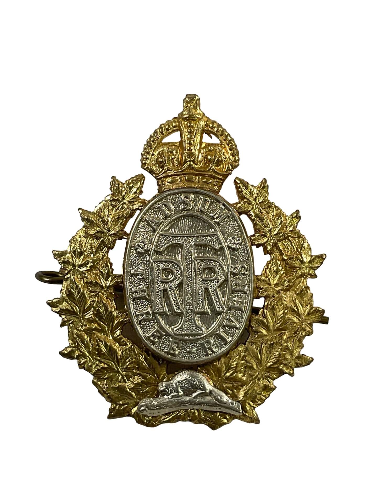 WW2 Canadian Three Rivers Regiment Cap Badge WW2 Canadian Three Rivers Regiment Cap Badge