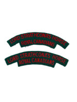 Lord Strathcona’s Horse Royal Canadian Shoulder Titles Insignia Pair