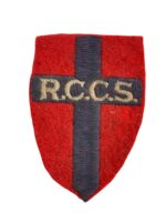 WW2 Royal Canadian Corps of Signals RCCS British Made Starch Back Patch