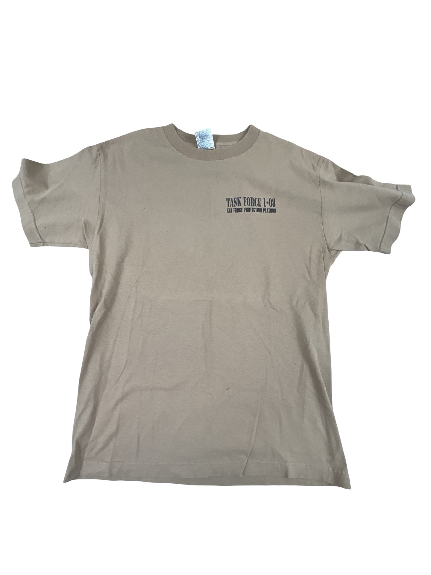 Canadian Forces Afghanistan Task Force 1-08 KAF Platoon T-Shirt Size Medium Canadian Forces Afghanistan Task Force 1-08 KAF Platoon T-Shirt Size Medium