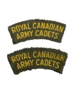 Royal Canadian Army Cadets Shoulder Titles Insignia Pair