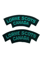 Canadian Lorne Scots Peel Dufferin and Halton Cloth Shoulder Title Pair