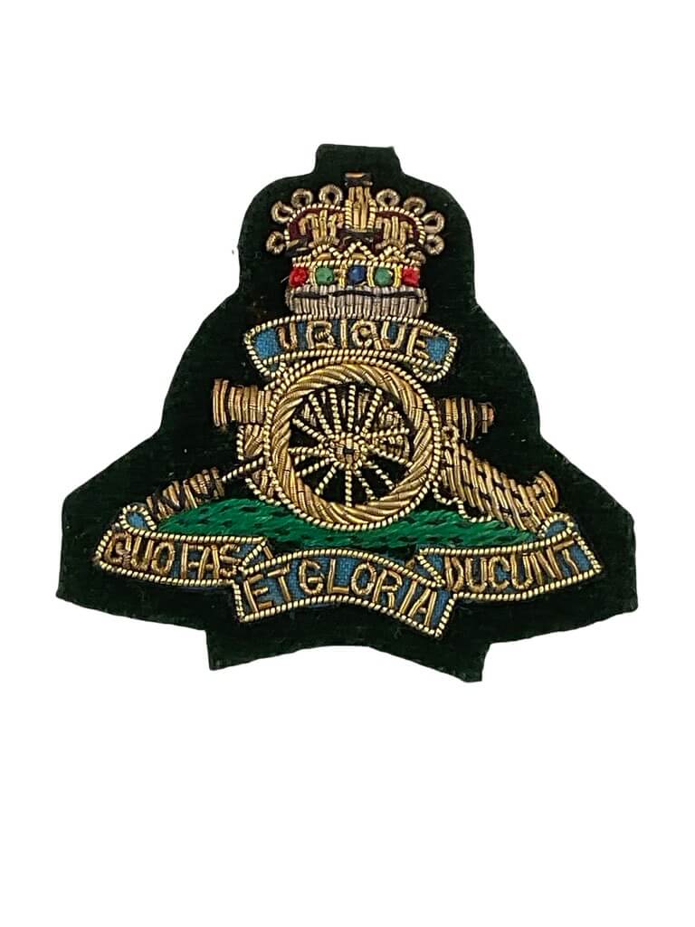 Canadian Forces Artillery Officer's Bullion Wire Cap Badge Canadian Forces Artillery Officer's Bullion Wire Cap Badge