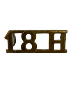 WW1 British BEF 18th Hussars Shoulder Title Insignia Single WW1 British BEF 18th Hussars Shoulder Title Insignia Single