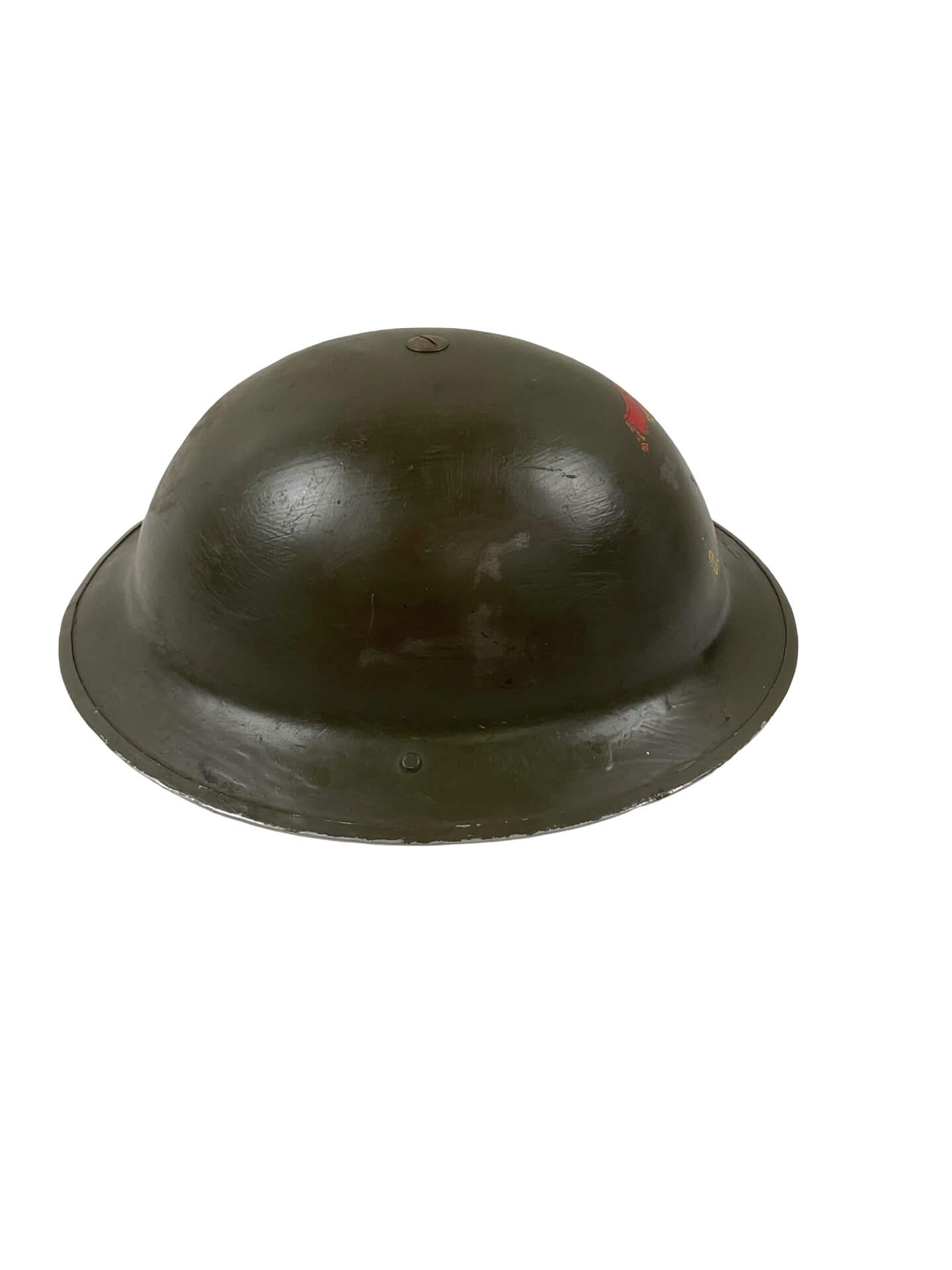 Canadian Army Mk2 Helmet GSW 1940 With Service Number Queen's University Canadian Army Mk2 Helmet GSW 1940 With Service Number Queen's University