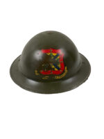 Canadian Army Mk2 Helmet GSW 1940 With Service Number Queen's University
