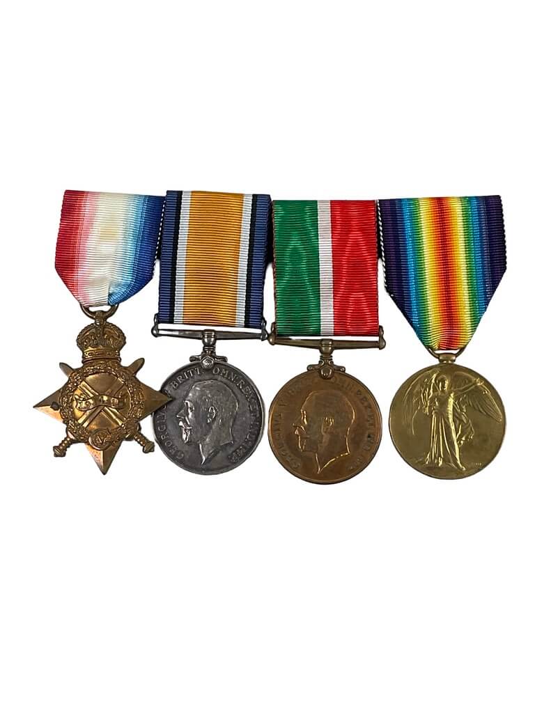 WW1 British Merchant Navy Medal Group X 4 W. Marshall WW1 British Merchant Navy Medal Group X 4 W. Marshall