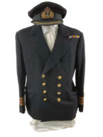 WW2 Canadian RCN Navy Medical Officer's Tunic and Peak Cap Hat