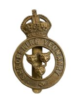 WW2 British Shropshire Yeomanry Cap Badge
