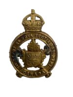 WW1 Canadian CEF 1st Depot Battalion Nova Scotia Collar Insignia Single WW1 Canadian CEF 1st Depot Battalion Nova Scotia Collar Insignia Single