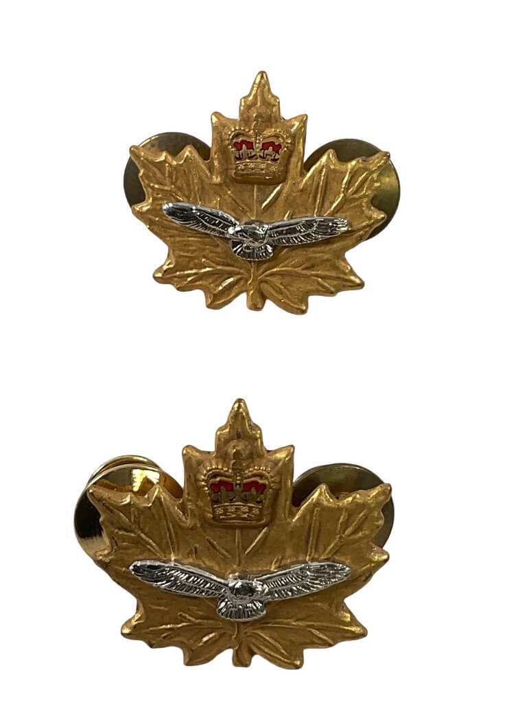 Canadian Forces CIC Air Cadets Officers Collars Insignia Pair Canadian Forces CIC Air Cadets Officers Collars Insignia Pair