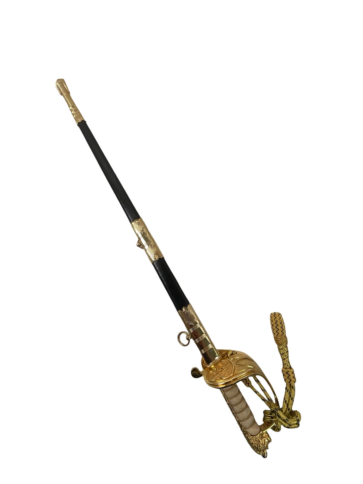 Canadian RCN Navy Officer's Sword with Scabbard and Knot Canadian RCN Navy Officer's Sword with Scabbard and Knot