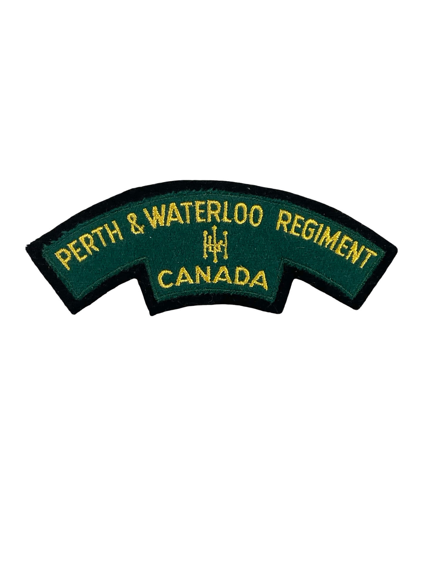 Canadian Perth and Waterloo Regiment Canada Shoulder Title Insignia Single Canadian Perth and Waterloo Regiment Canada Shoulder Title Insignia Single