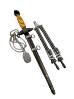 WW2 German Luftwaffe Dagger With Scabbard Hangers and Knot Maker Alcosa WW2 German Luftwaffe Dagger With Scabbard Hangers and Knot Maker Alcosa