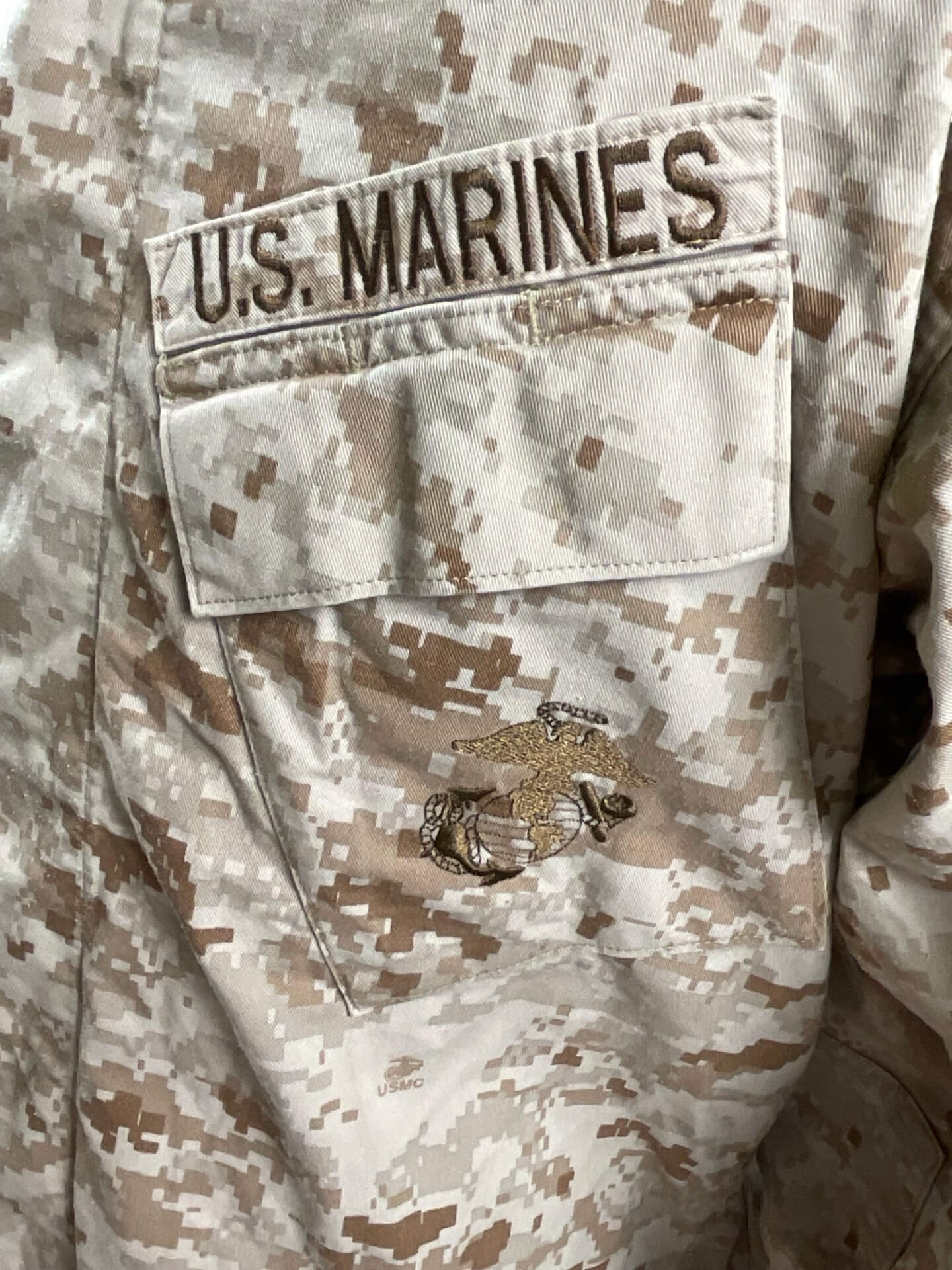 US USMC Desert MARPAT Shirt Size Medium Long US USMC Desert MARPAT Shirt Size Medium Long
