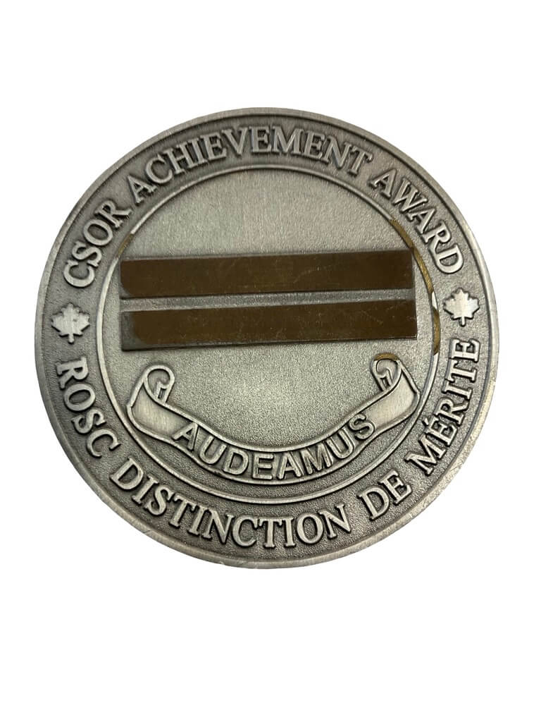 Canadian Afghanistan CSOR Achievement Award Challenge Coin Canadian Afghanistan CSOR Achievement Award Challenge Coin