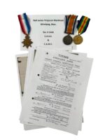 WW1 Canadian CEF Medal group CAMC CASC Trio Low Service Number